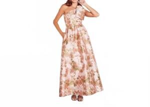 NEW ABBEY GLASS caroline dress in baby's breath jacquard